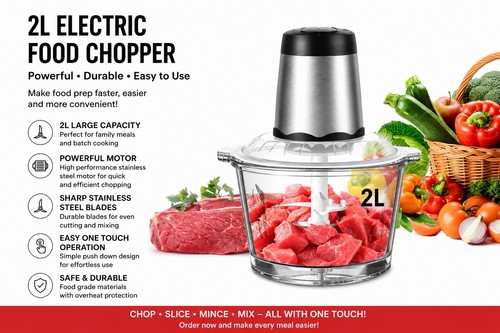 Electric food chopper 300w - food,