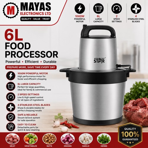Powerful 1000w electric food - powerful,