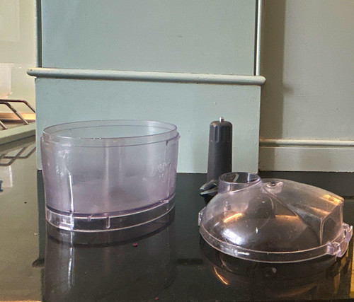 Clear plastic food processor - plastic,